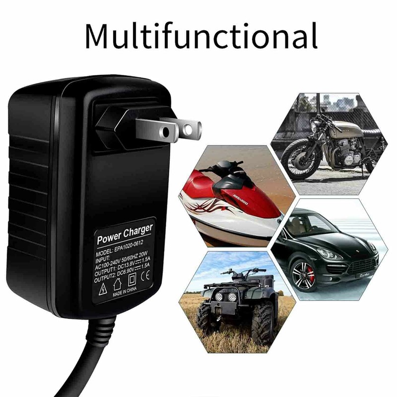 6V 12V Battery Charger and Maintainer: 1.5 AMP Powersport Battery