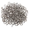 ECKJ Metal Eye Hooks - 20 Pieces, Silver Nickel Plated,