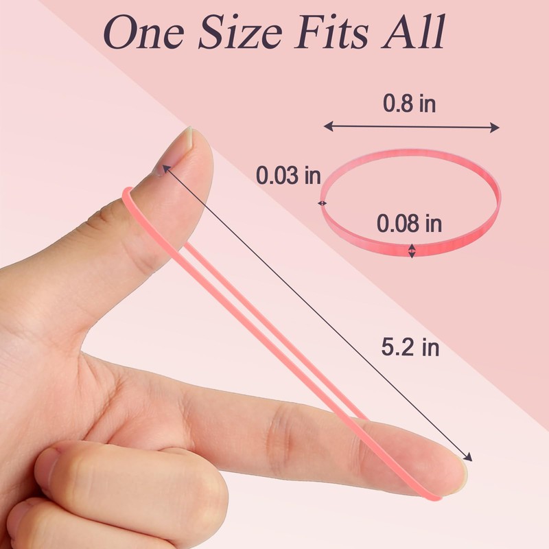 JIRIS 1000pcs Mini Hair Rubber Bands, Soft & Durable Plastic