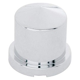 United Pacific 10087 - Wheel Lug Nut Cover - 5/8" X 1 1/4" Chrome Plastic Pointed Nut Cover - Push-On