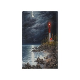 YETTASBIN Lighthouse Toggle Light Switch Cover Unbreakable Wall Plate Cover with Screws for Living Room, Bedroom, Office, School, Home Decor-4.53 x 2.76 Inch