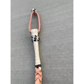 NELIDAS SOUTHERN IMPORTS CHARRO SADDLE HORSE QUIRT. CHICOTE DE CUERO PARA CABALLO, WESTERN SADDLE CUARTA - Black