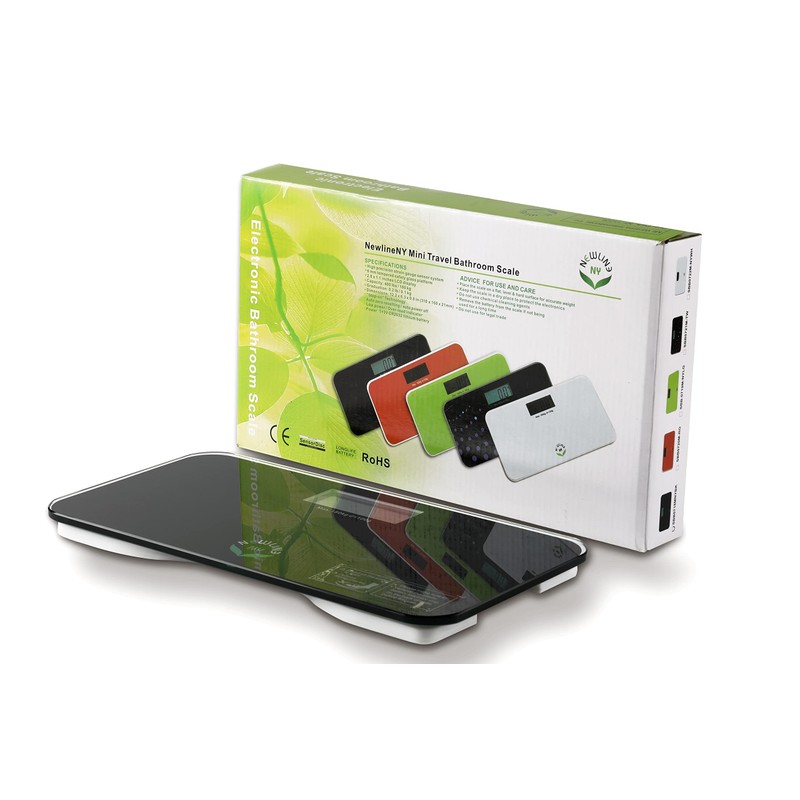 NewlineNY Auto Step On Super Mini Travel Bathroom Scale, 5.25"