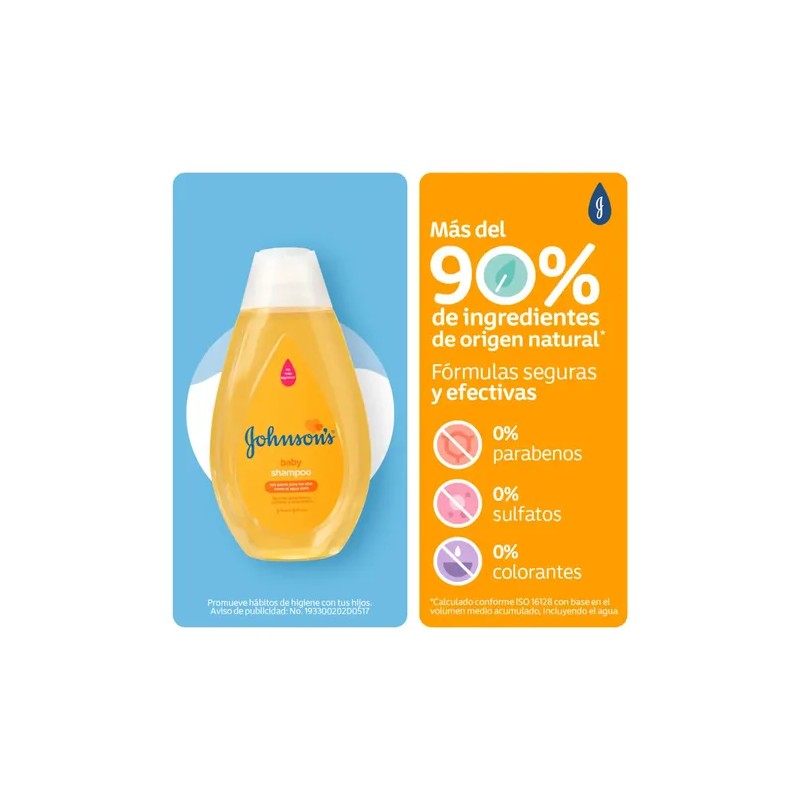 Shampoo para bebé Johnson's Original 200 ml