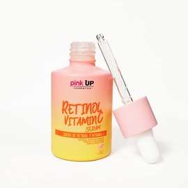 PINK UP  Retinol Vitamin C Serum  Suero Facial Antimanchas y Antiedad  Ilumina y Reafirma la Piel  Minimiza Arrugas y Poros  Retinol  Vitamina C...   