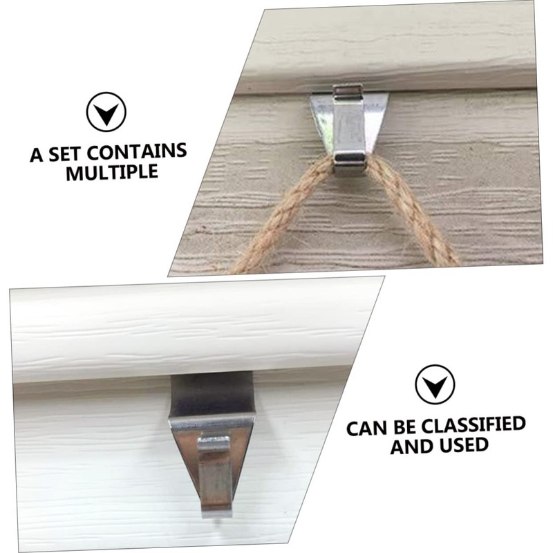 Vinyl Siding Hook Set No Drilling Needed Metal Hooks for