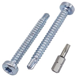SKIR'CO (Pack of 50) Self Drilling Screws 3.9 x 38 mm Pan Head DIN 7504 N Zinc Plated Screws Self Tapping Screws