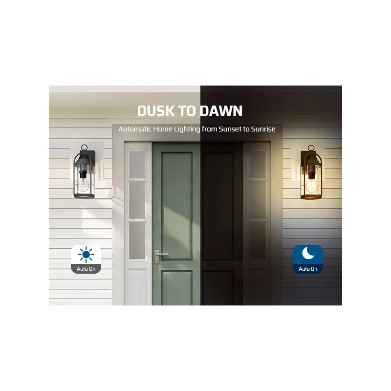 DEWENWILS Dusk to Dawn Light Bulb Sockets Light Sensor Socket
