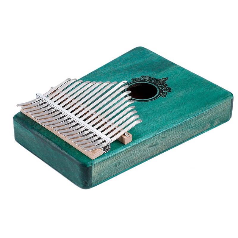 17-Key Kalimba Portable Thumb Piano Mahogany Wooden Body with Build
