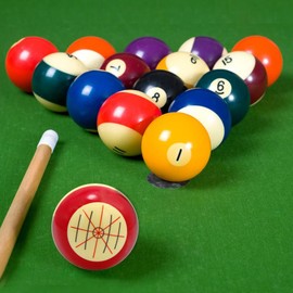 VQRTKS Cue Ball Practice Billiard Balls Portable Red Billiards Cue Ball Practice Training Billiard Accessories for America Billiards Eight Ball