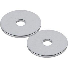 TERF® 15 Pcs Zinc Plated Steel M8 / 8mm X 50mm Flat Repairs Penny Washers Mudguard Fender Washer 8mm Hole and 50mm Out Side Large Diameter