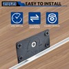 ZIUZI Cabinet Door Sliding Silent Plastic Roller Pulleys, Closet Sliding