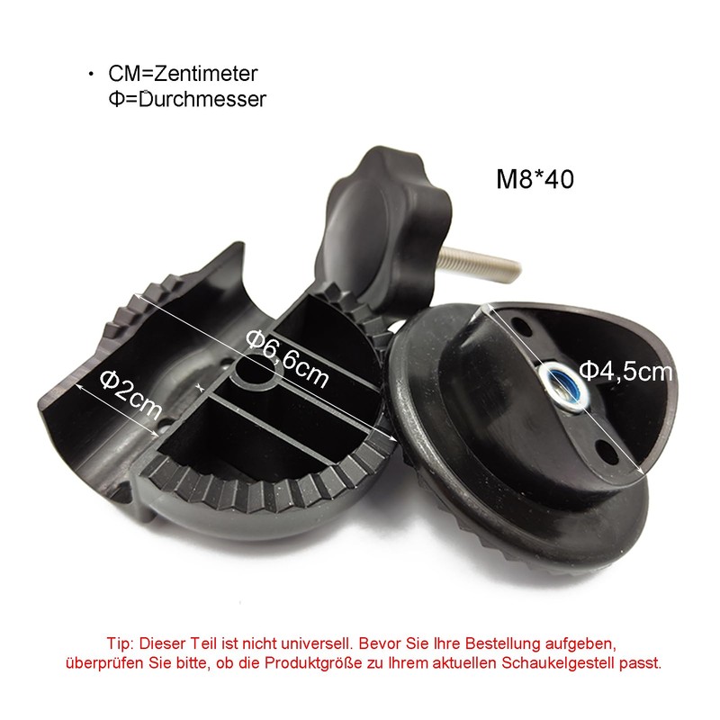 Timyrimy Garden Swing Plastic Fittings (PF003) for Attaching Canopy Frame