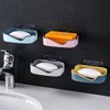 Qaixwuyi Pack of 4 Soap Box Double Drain Soap Box
