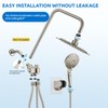 Ryamen 8" Dual Shower Head Combo, High Pressure Rainfall Shower