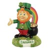 McMurfy Luck O' The Irish Figurine With Rainbow And Pot