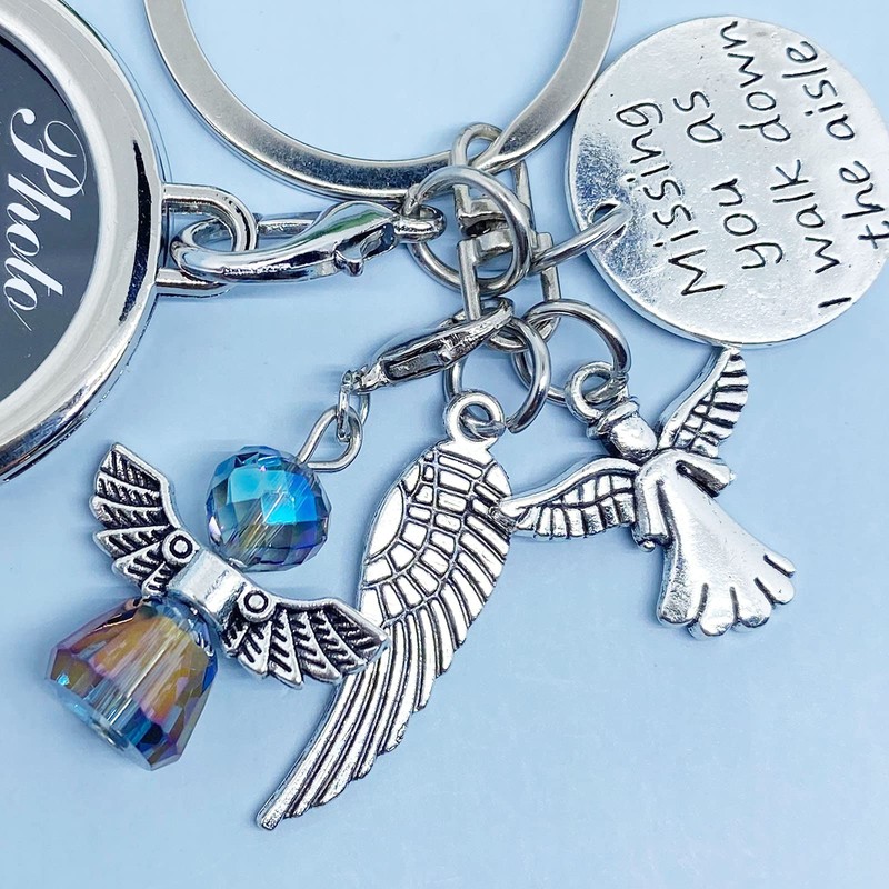 HLXFF3 ZTMERLO Bride Memorial Charm Wedding Bouquet Charm Missing You