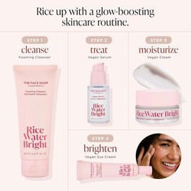 The Face Shop Rice Water Bright Vegan Serum - Lightweight Moisturizing Formula Skincare