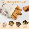 2 Pack Reusable Beeswax Bread Bags, Beeswax Bread Bags for