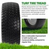AR-PRO (2-Pack) 15x6.00-6 Flat Free Tire and Wheel, Solid Lawn