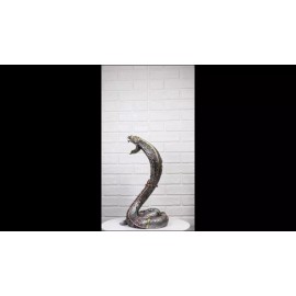 Ebros Gift Military War Machine Steampunk Gearwork Robotic Cyborg Cobra Snake Figurine