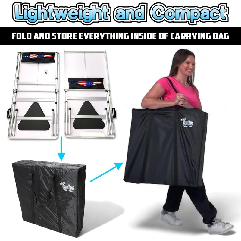 New & Improved 2-in-1 Cornhole Boards & Party Pong Table
