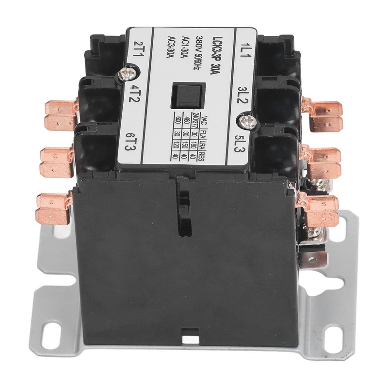 LCK3 3P 30A AC Contactor Heat Resistant PP Shell Silver