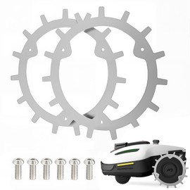 Spikes for Yuka Mini, Robot Lawn Mower Stainless Steel Nail, Deburring with 6 Stainless Steel Screws 210 * 2mm Robot Mower Traction Spike Kit for Yuka Mini Self-Centring Grass Cutter