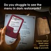 IF IF Light Up Menu Magnifier-Wine, Burgundy, One Size