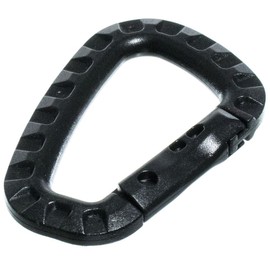 Paracord Planet Tac Link Clip Carabiner – Super Strong Molded Polymer Carabiner – Black
