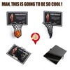 Indoors Office Desktop Mini Basketball Hoop Toys,Mini Foam Basketball and
