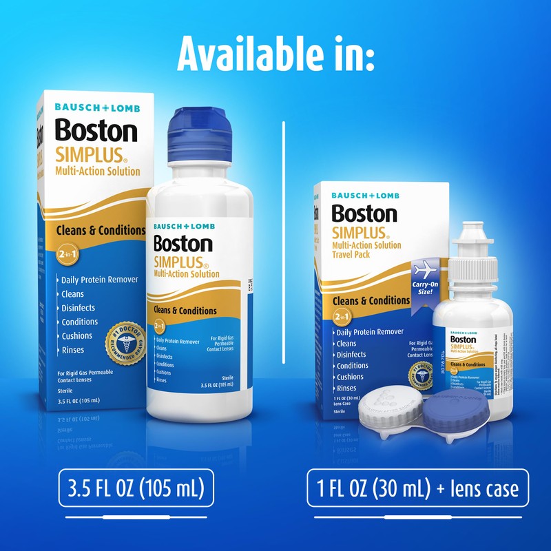 Boston SIMPLUS Multi-Action Solution, Cleans & Conditions Rigid Gas Permeable