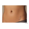 PIERCINGLINE Titanium Piercing Dermal Anchor Attachment Replacement Disc + Crystal