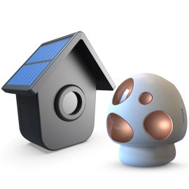 HTZSAFE 1/2 Mile Long Range Outdoor Weatherproof Solar Wireless Driveway Alarm