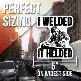 I Welded It Helded Magnet - Funny Welding Quote Magnet - Welder Gift - Refrigerator Magnet - Welding Humor - Garage Decor - Office Magnet Decorative Magnet AAMT0969