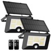 Eontim Solar Flood Lights with Motion Sensor, IP65 Waterproof Outdoor