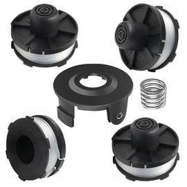 Dgwangge 4+1+1 Stücke Fadenspulen für Trimmer Rasentrimmer,Spulenabdeckung,Fadenspulen Rasentrimmer Ersatzspule,Rasentrimmer Spule,Kompatibel mit Makita DUR181, DUR181Z, DUR181RF 195858-1/1961416-9