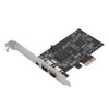 PCIE 1X to 3 Port 1394A Firewire Riser Card Dual