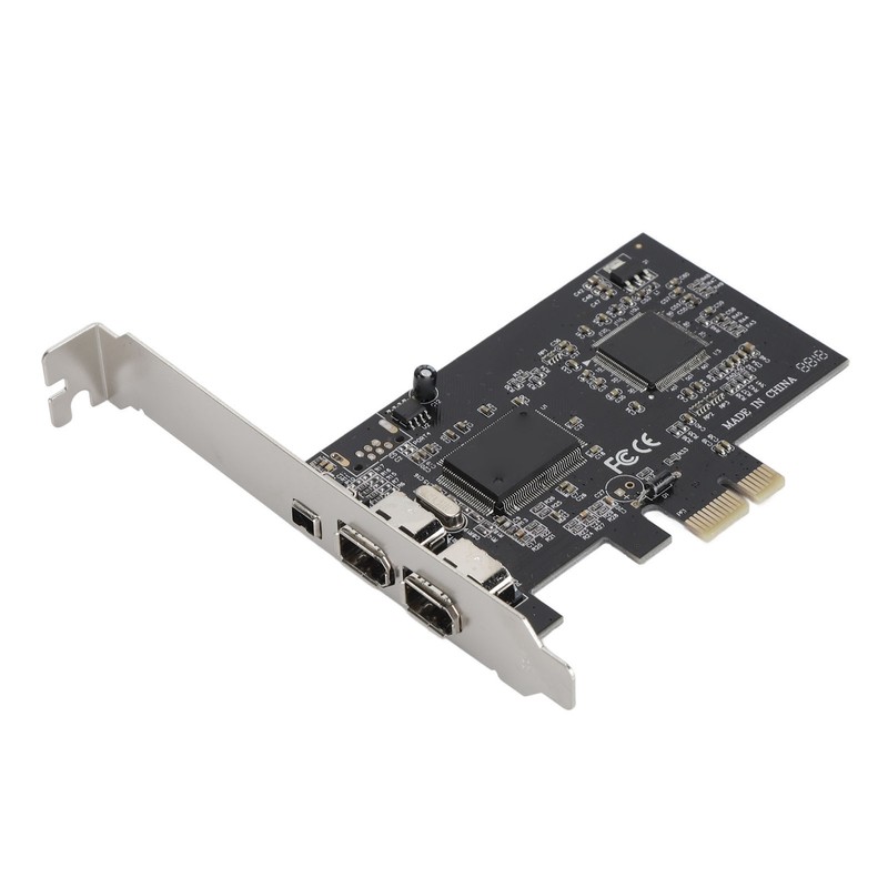 PCIE 1X to 3 Port 1394A Firewire Riser Card Dual