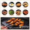 5 PCS Reusable Grill Mat Compatible with Ninja Sizzle Indoor