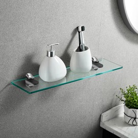 Glass Shelf Wall Shelf Bracket Adjustable Glass Shelf Bracket Zinc Alloy Glass Shelf Support for Shelves with a Glass Thickness of 3-21 mm