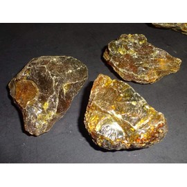Sublime Gifts - Amber - Genuine Petrified fossilized Tree sap from Sumatra, Indonesia - Metaphysical Crystal Healing Natural Rough Stone Specimen - Amber - 3pc