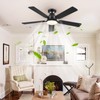 Ceiling Fans with Lights- 52" Low Profile Indoor Ceiling Fan