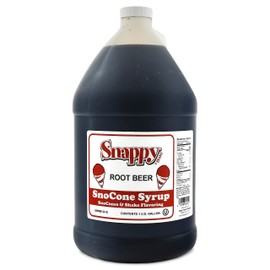 Snappy Popcorn Root Beer Sno Cone Syrup, 1 Gallon, 11 Pound