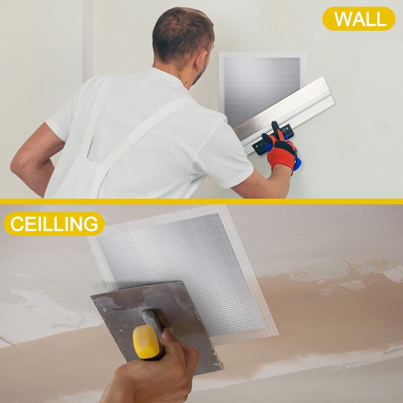 Yaocom 4 Pcs 12x12 Inch Drywall Repair Kit Self Adhesive