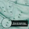 Artoid Mode Pearl Dark Green Gauze Table Runner 120 Inch