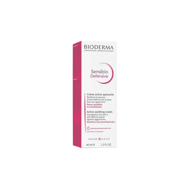 B_Bioderma Sensibio Defensive Crema, Hidrata Piel Sensible 40m-Ñ.