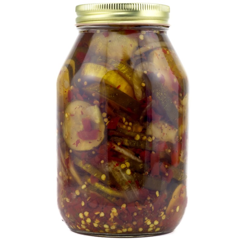 Amish Wedding Zesty Bread & Butter Pickles, 32 Ounce Jar