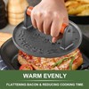 SanKonfu Bacon Press 2.5 lb Heavy Weight Cast Iron Burger