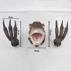 Dedjgoo 1 PCS Velociraptor Statue Wall Resin Mount Dinosaur Sculpture